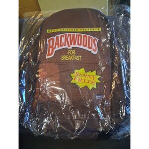 Backwoods For‎ Breakfast Print Backpack, Adjustable Straps LIMITED EDITION